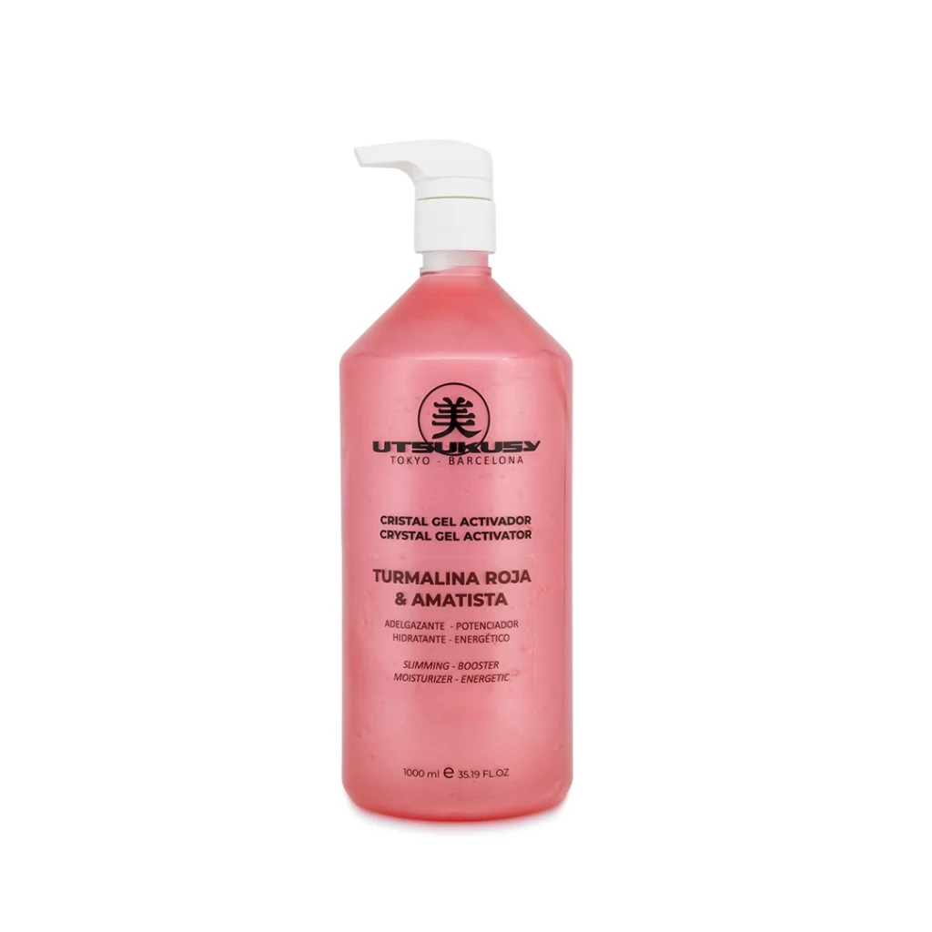 Gel Turmalina Roja y Amatista, gel conductor corporal 1.000 ml
