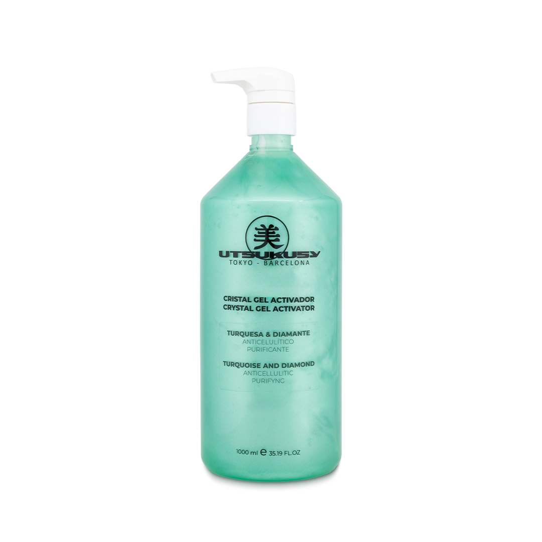 Cristal Gel Turquesa y Diamante, gel activador anticelulítico 1.000 ml