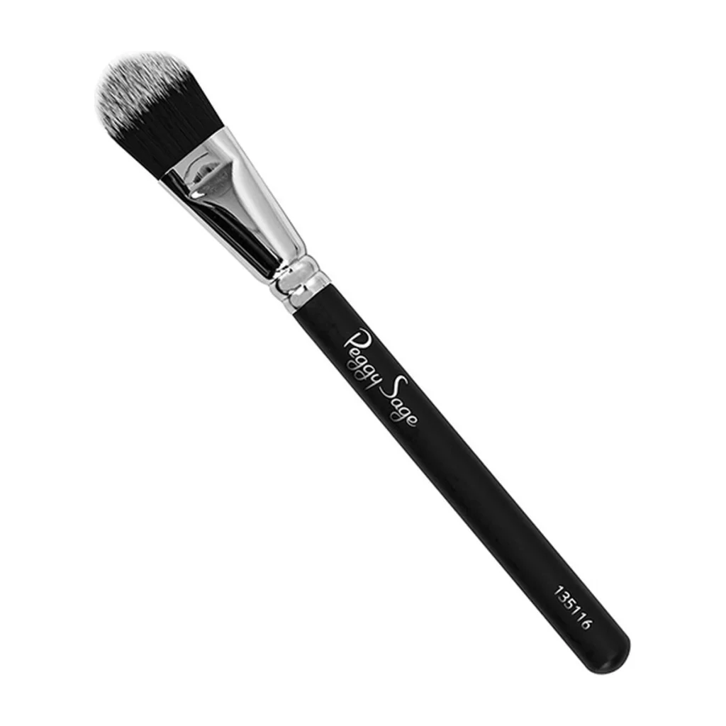 PINCEL BASE DE MAQUILLAJE PLANO Y REDONDEADO 21 MM