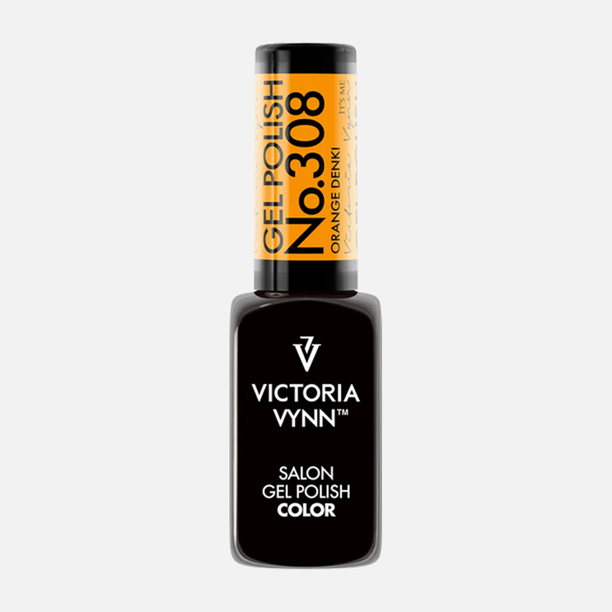 Gel Polish 308 Orange Denki, esmalte semipermanente flúor 8 ml