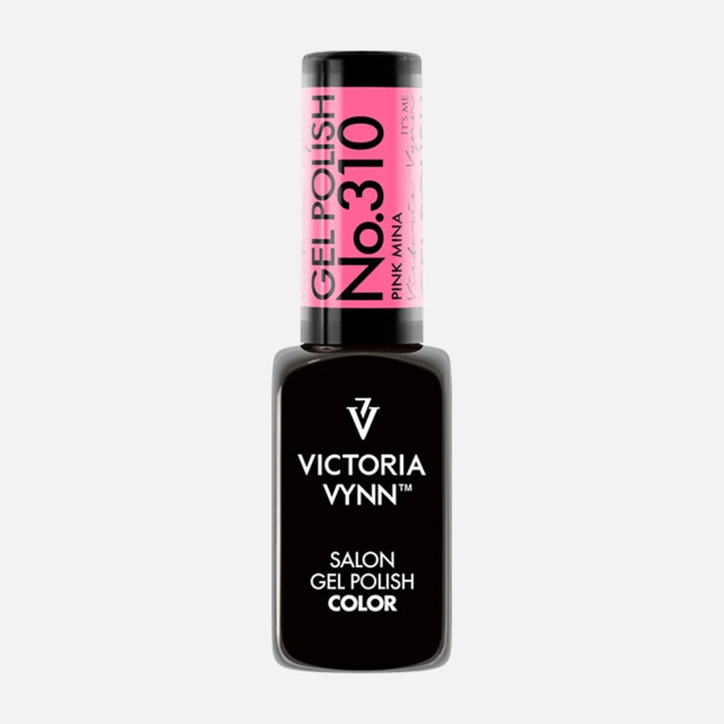 Gel Polish 310 Pink Mina, esmalte semipermanente flúor 8 ml