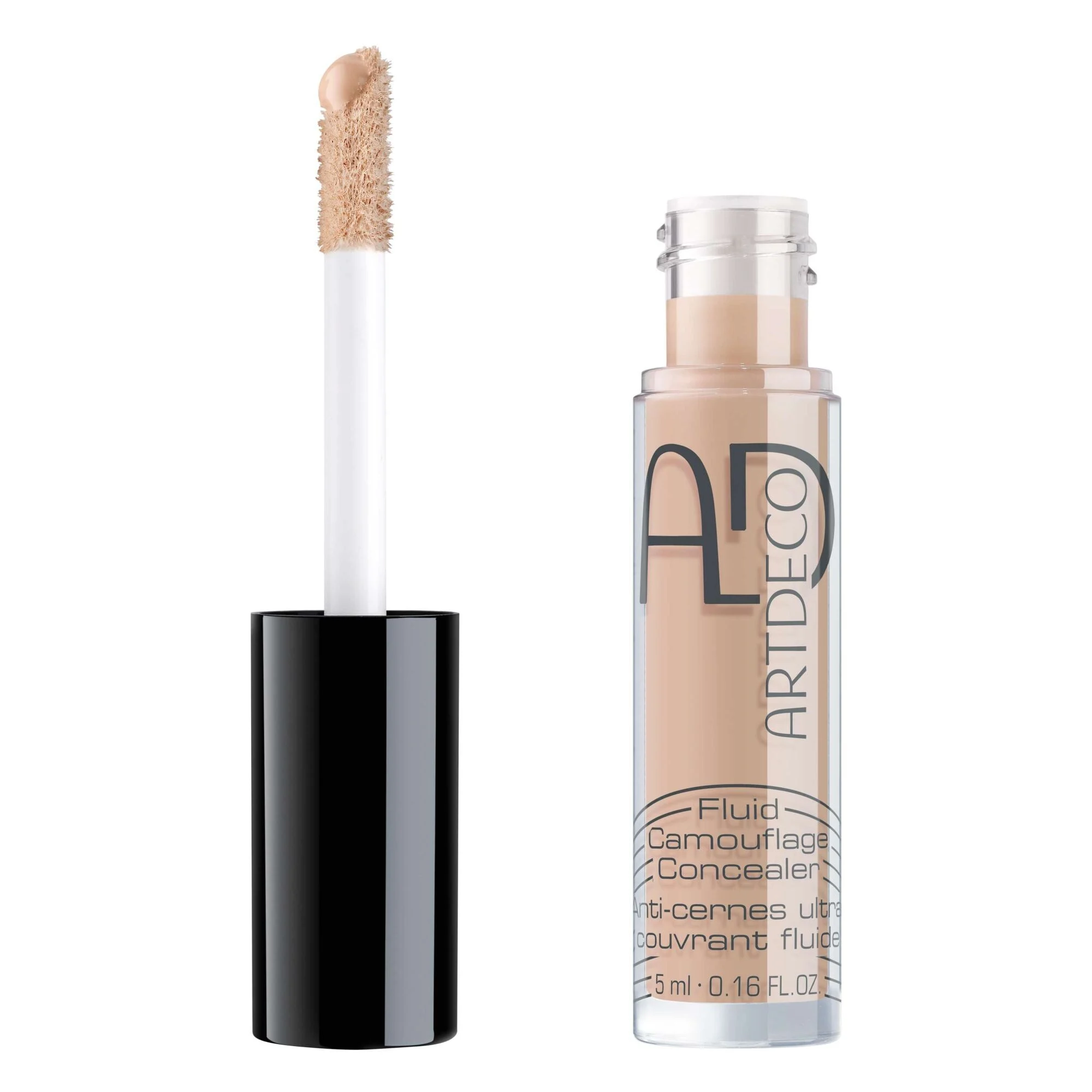 Fluid Camouflage Concealer 08 Peach Medium, corrector de alta cobertura 5 ml