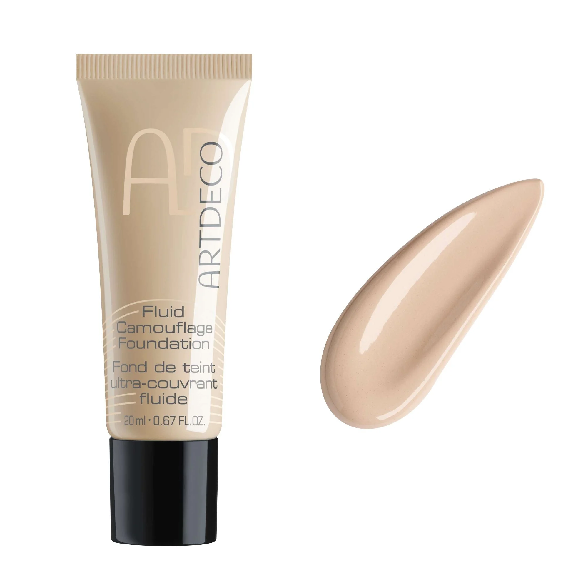 Fluid Camouflage Foundation 08 Neutral Cashmere, base de maquillaje de alta cobertura 20 ml