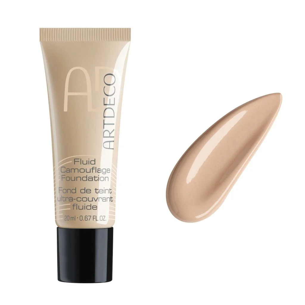 Fluid Camouflage Foundation 15 Neutral Natural Sand, base de maquillaje de alta cobertura 20 ml