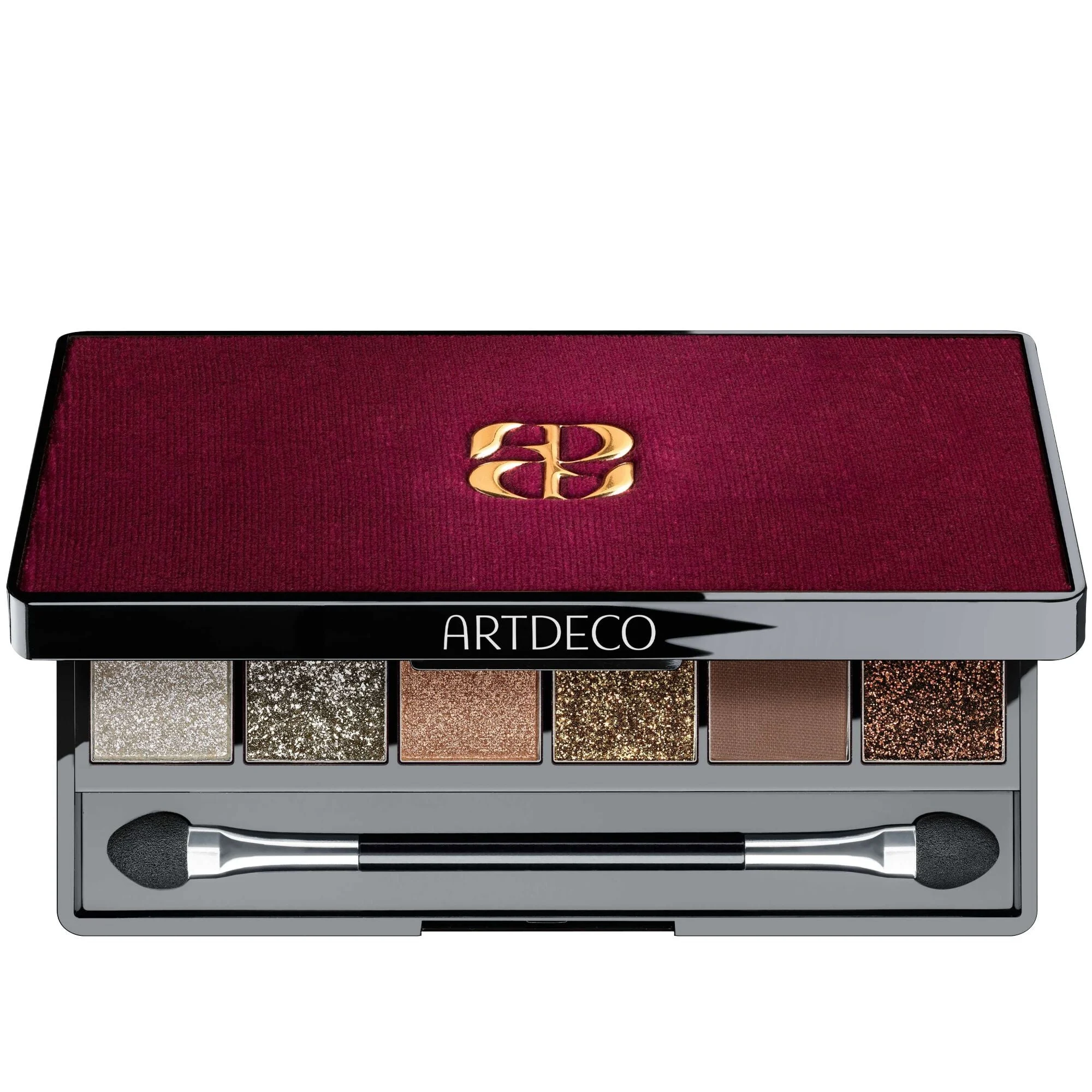Glittery Eyeshadow Palette 3 Touch of Velvet, paleta de 6 sombras de ojos