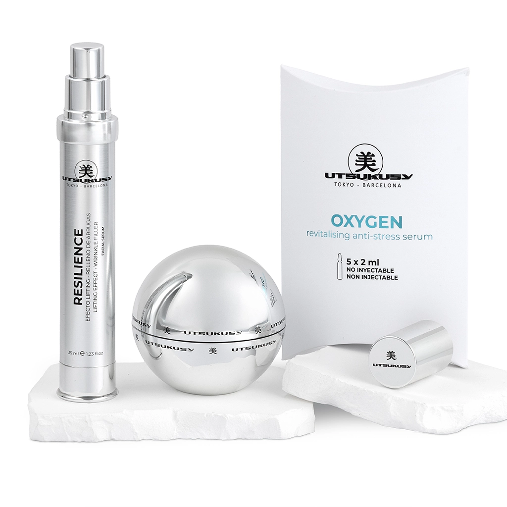 Set Resilience con 5 ampollas Oxygen y neceser blanco