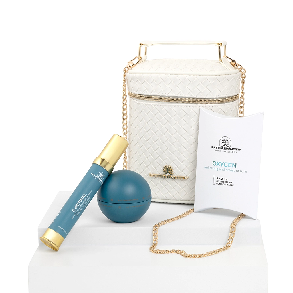 Set C-Retinal con 5 ampollas Oxygen y neceser blanco