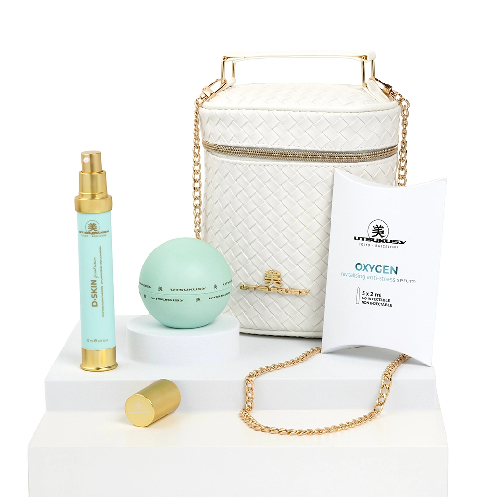 Set D-Skin con 5 ampollas Oxygen y neceser blanco