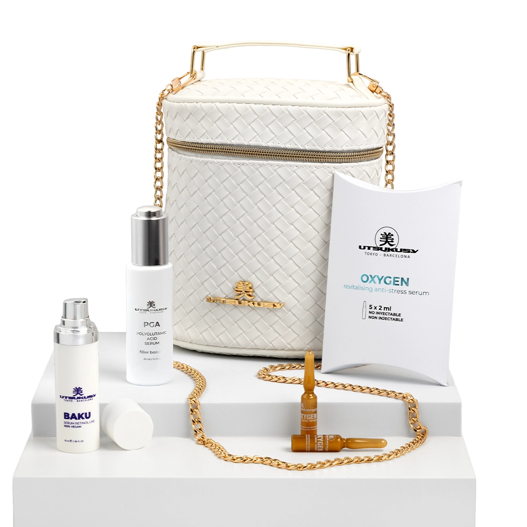 Set PGA y Baku con 5 ampollas Oxygen y neceser blanco