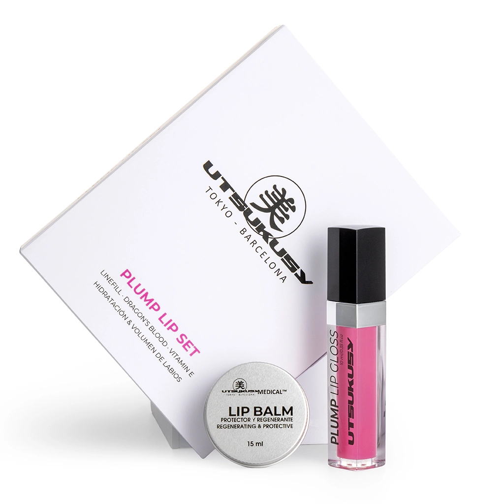 Set Plump Lip Gloss Rosa + Lip Balm