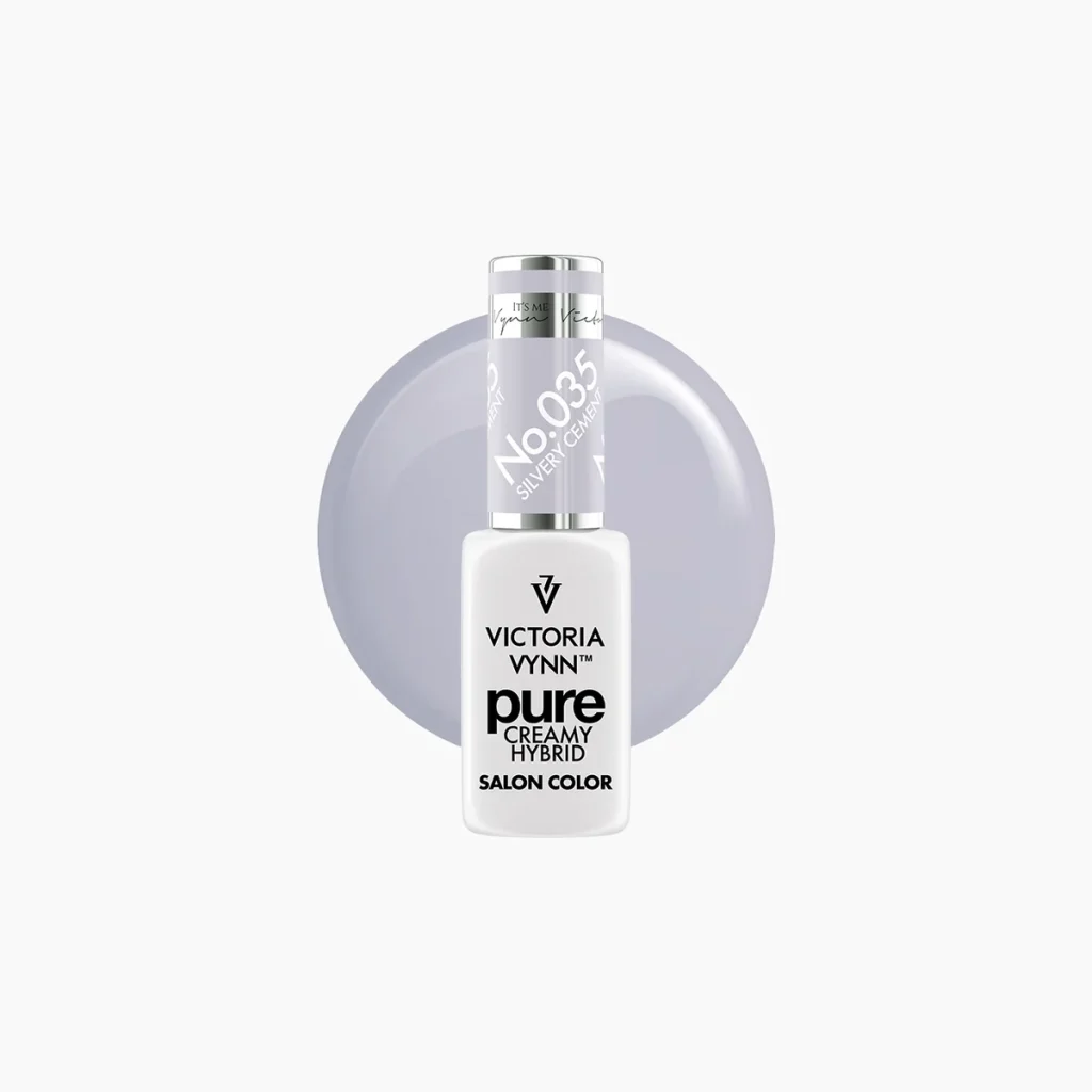 Pure 035 Silvery Cement, esmalte semipermanente 8 ml