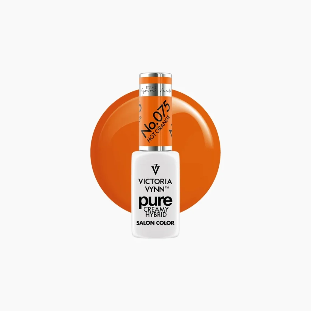 Pure 075 Hot Orange, esmalte semipermanente 8 ml