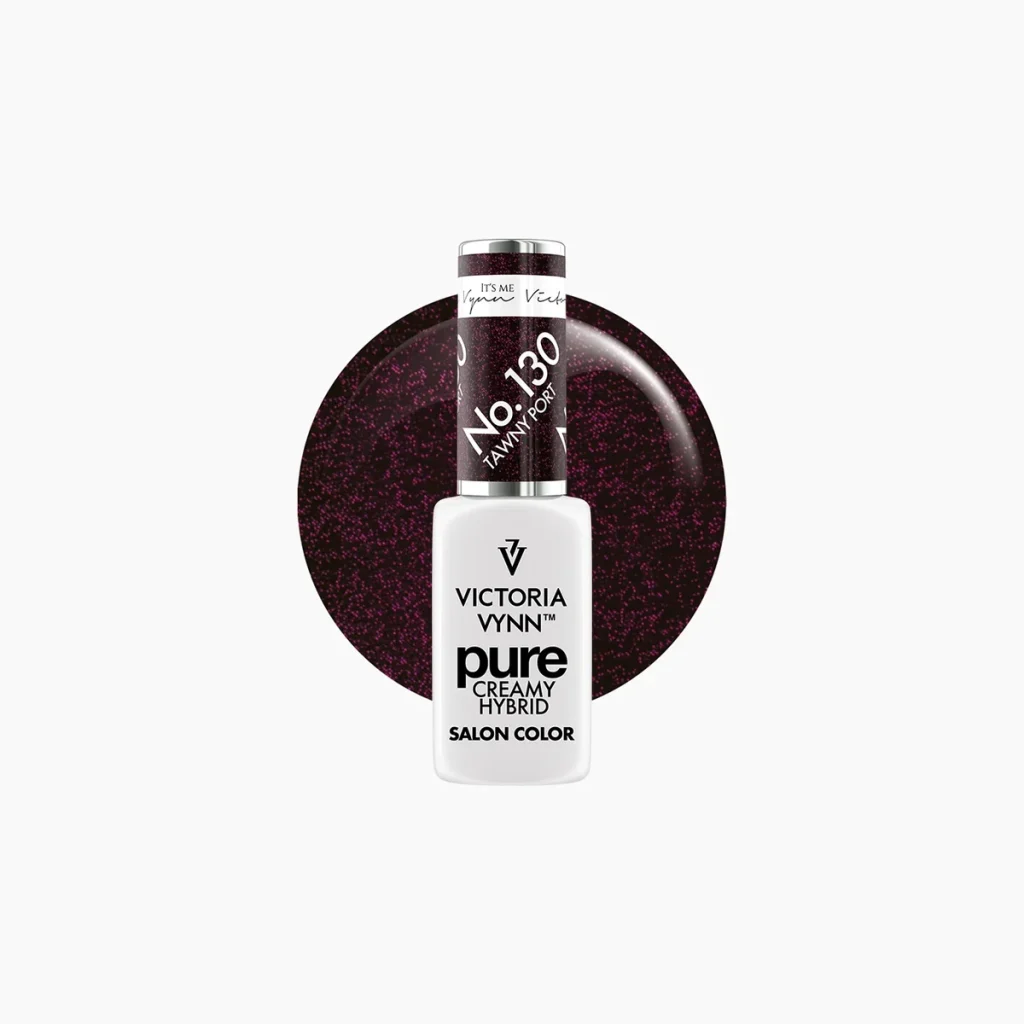 Pure 130 Tawny Port, esmalte semipermanente con purpurina 8 ml