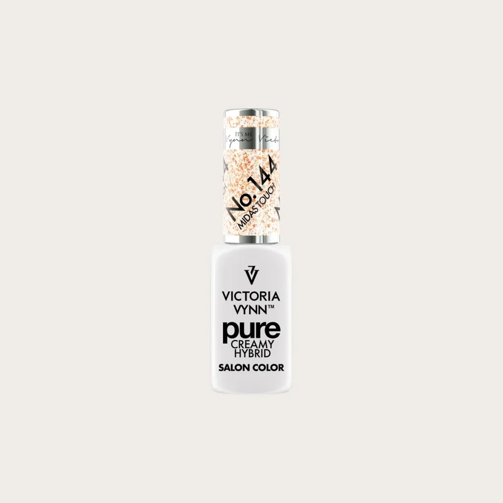 Pure 144 Midas Touch, esmalte semipermanente con purpurina 8 ml