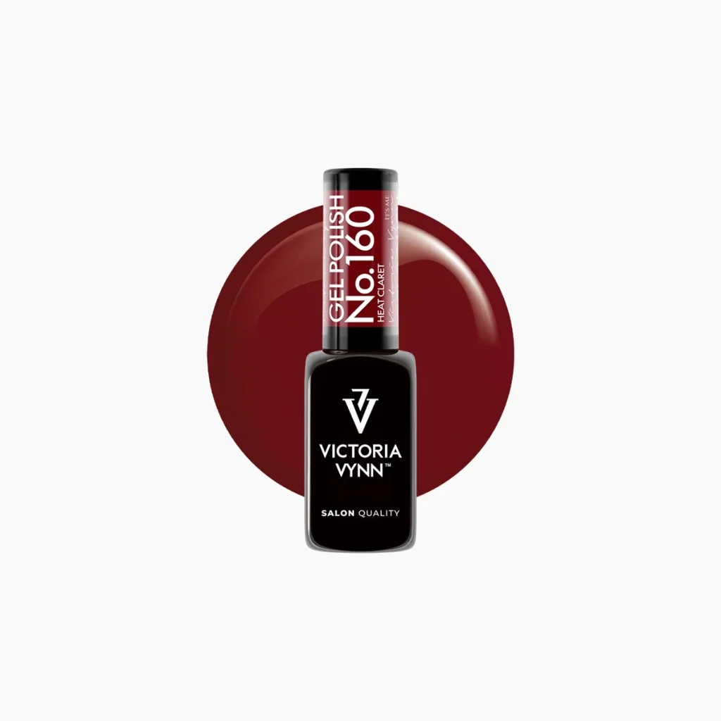 Gel Polish 160 Heat Claret, esmalte semipermanente 8 ml