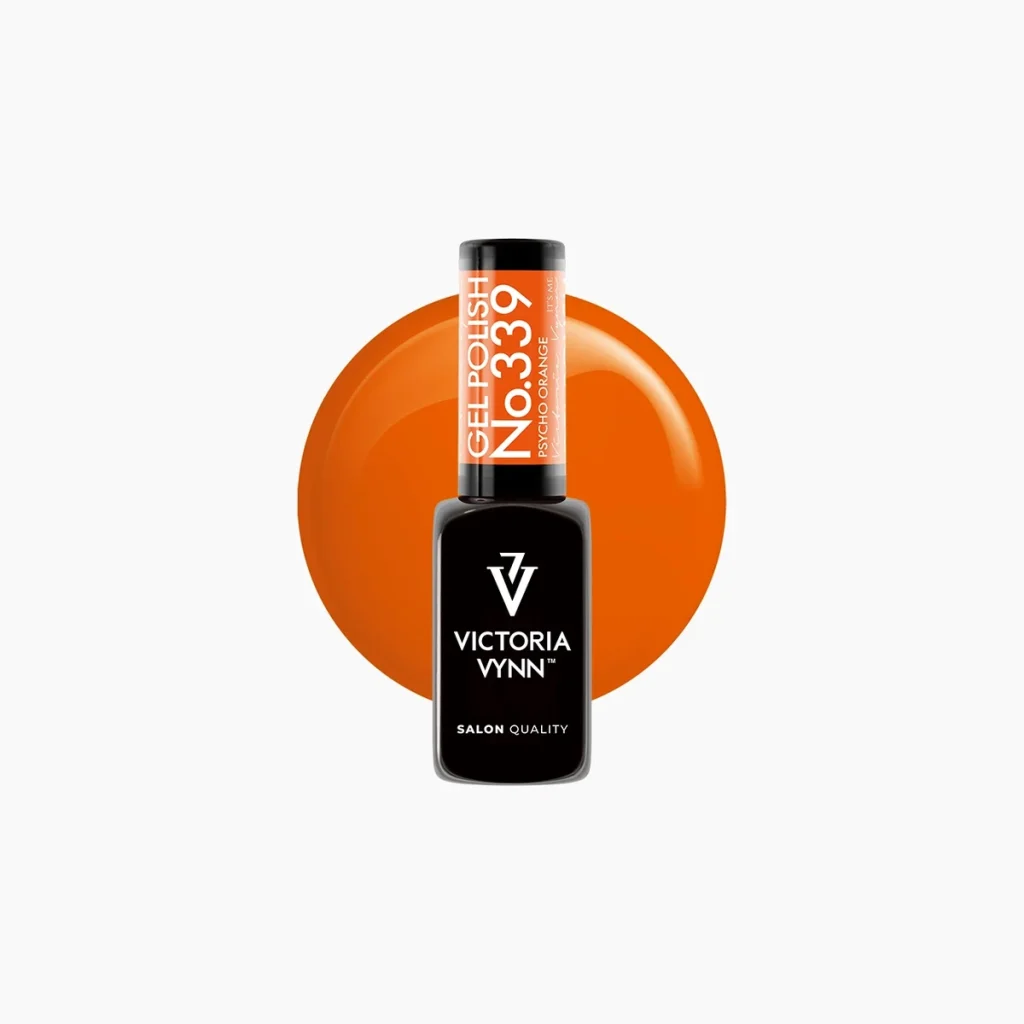 Gel Polish 339 Psycho Orange, esmalte semipermanente 8 ml
