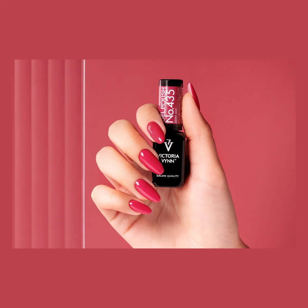 Gel Polish 435 Berry Hot, esmalte semipermanente 8 ml
