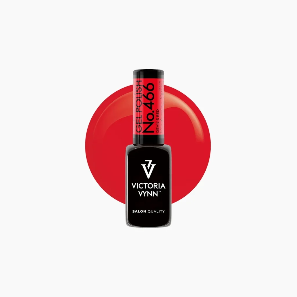 Gel Polish 466 Devil's Red, esmalte semipermanente 8 ml