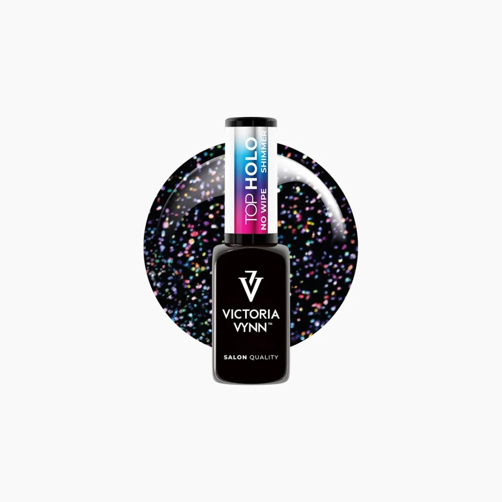 Top Shimmer Holo No Wipe, top holográfico 8 ml