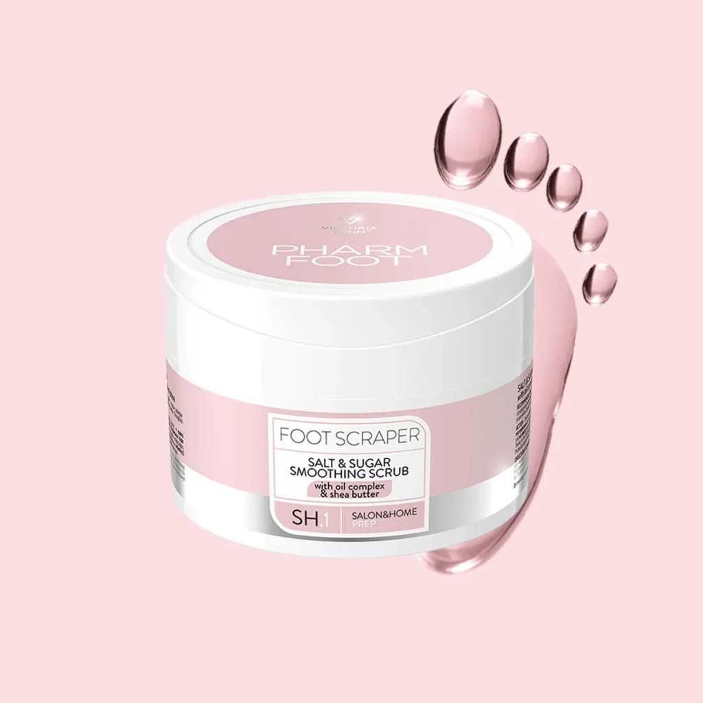 Pharm Foot Foot Scraper, exfoliante de sal y azúcar para pies 200 g